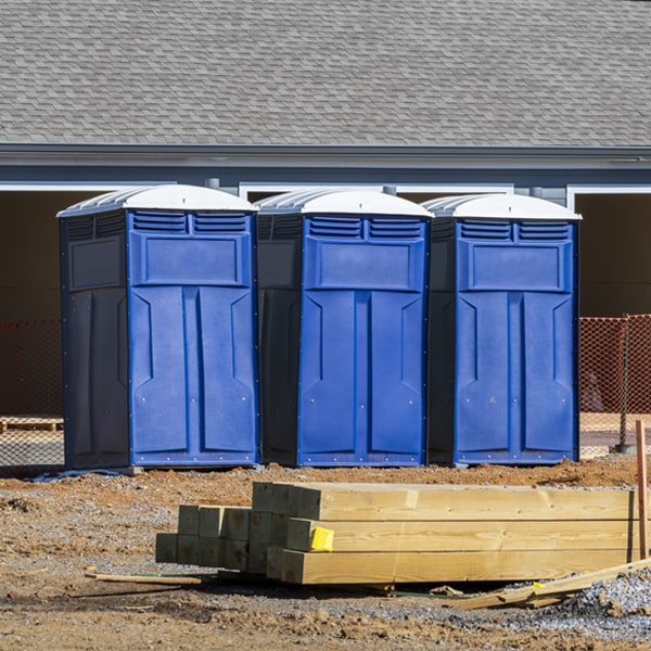 what is the maximum capacity for a single portable restroom in Finesville New Jersey